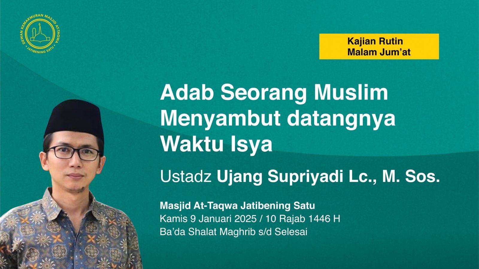 Adab seorang Muslim menyambut datangnya Waktu Isya