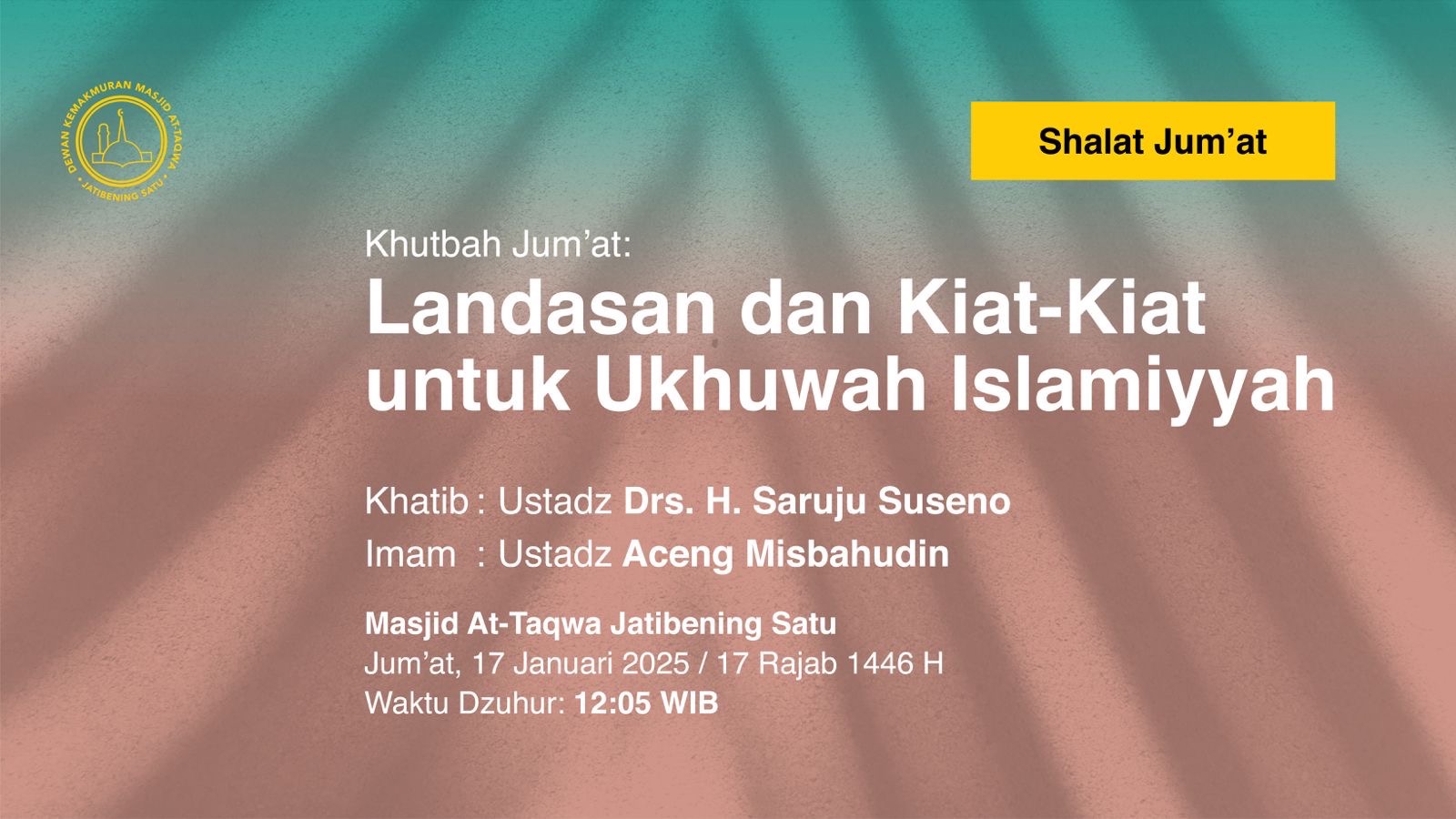 Landasan dan Kiat Kiat Untuk Ukhuwah Islamiyyah