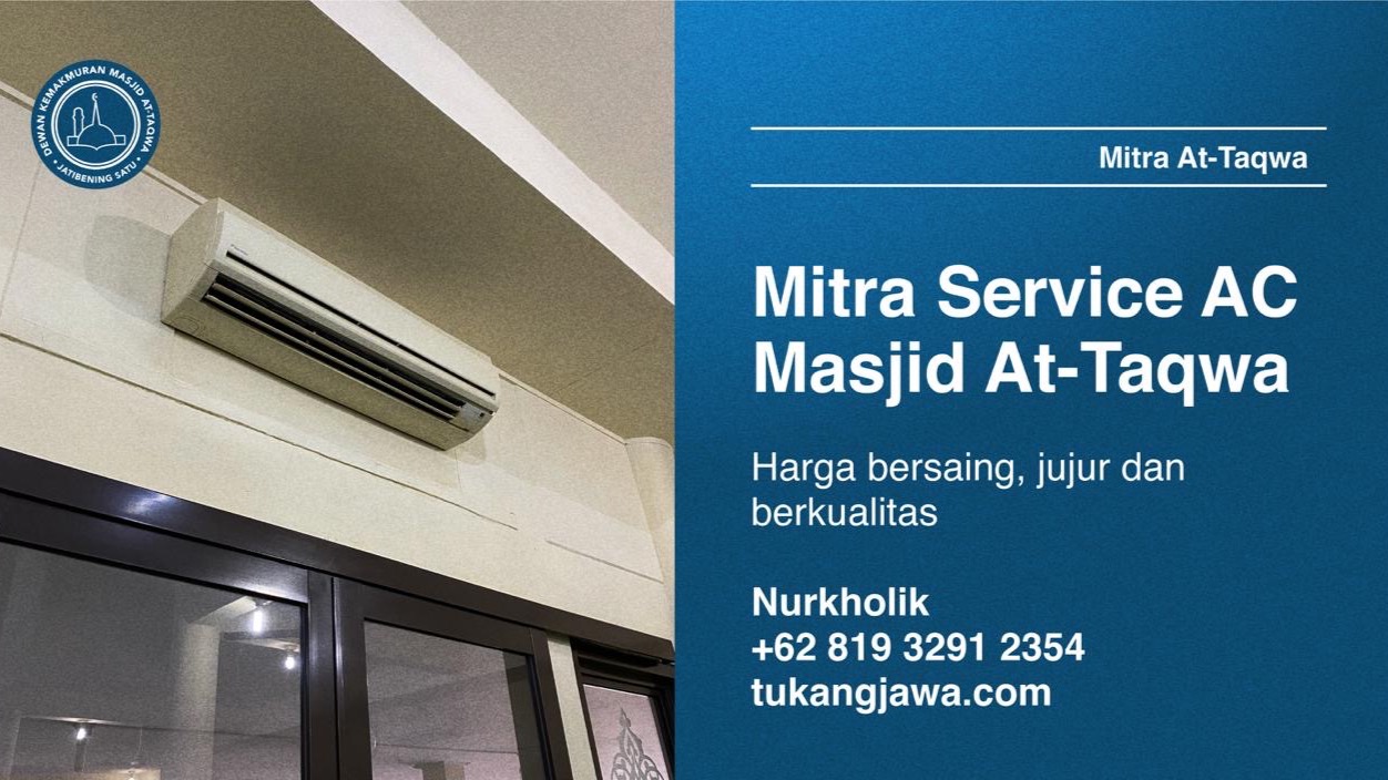 DKM Masjid At-Taqwa Jalin Kemitraan dengan UMKM: Dimulai dengan Jasa Service AC